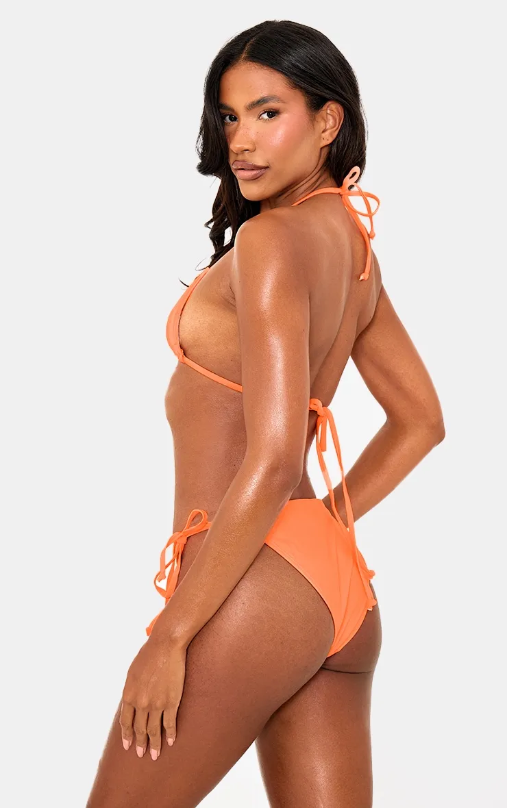 Orange Triangle Mix & Match Bikini Top sold by Pretty Little Thing product image thumbnail 2