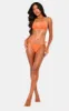 Orange Triangle Mix & Match Bikini Top sold by Pretty Little Thing