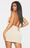 Shape Stone Halterneck Ruched Backless Bodycon Dress sold by Pretty Little Thing