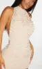 Shape Stone Halterneck Ruched Backless Bodycon Dress sold by Pretty Little Thing