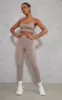 Taupe Basic Seamless High Waist Gym Leggings sold by Pretty Little Thing