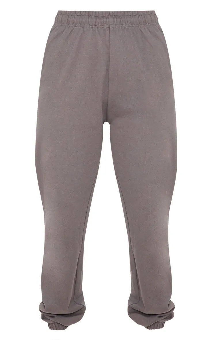 Charcoal Sweat Cuffed High Waist Joggers sold by Pretty Little Thing product image thumbnail 5