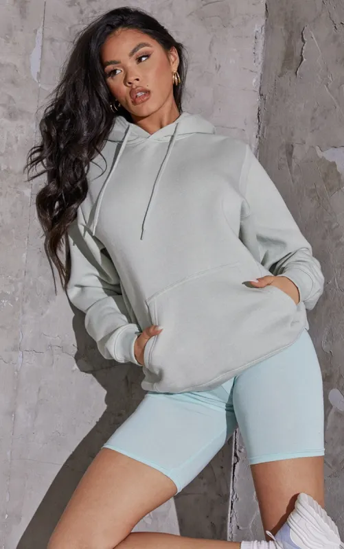 Mint Oversized Sweat Hoodie sold by Pretty Little Thing