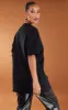 Cotton Black Oversized T-Shirt sold by Pretty Little Thing
