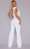 White Drape One Shoulder Jumpsuit sold by Pretty Little Thing