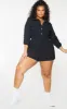Plus Black Pocket Detail Boiler Playsuit sold by Pretty Little Thing