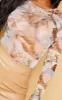 Shape Nude Renaissance Printed Mesh Long Sleeved Bodysuit sold by Pretty Little Thing