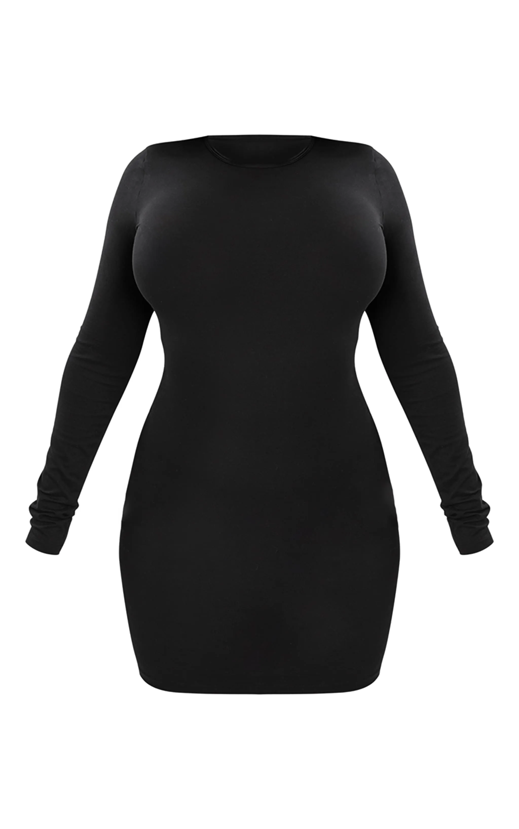 Shape Black Sculpted Long Sleeve Bodycon Dress sold by Pretty Little Thing product image thumbnail 5