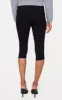 Black Stretch Woven Low Rise Belted Capri Pants sold by Pretty Little Thing