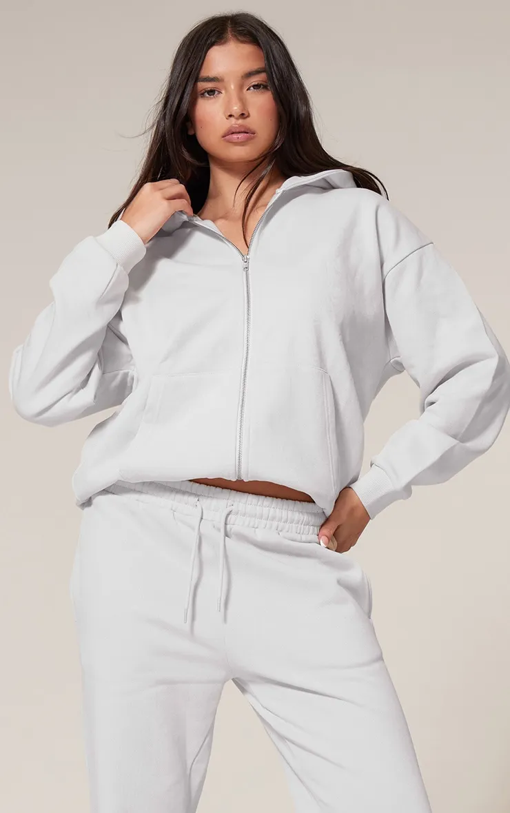 Ash Grey Premium Cuffed Sweat Joggers sold by Pretty Little Thing product image thumbnail 4