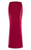 Burgundy Slinky Mesh Detail Maxi Skirt sold by Pretty Little Thing