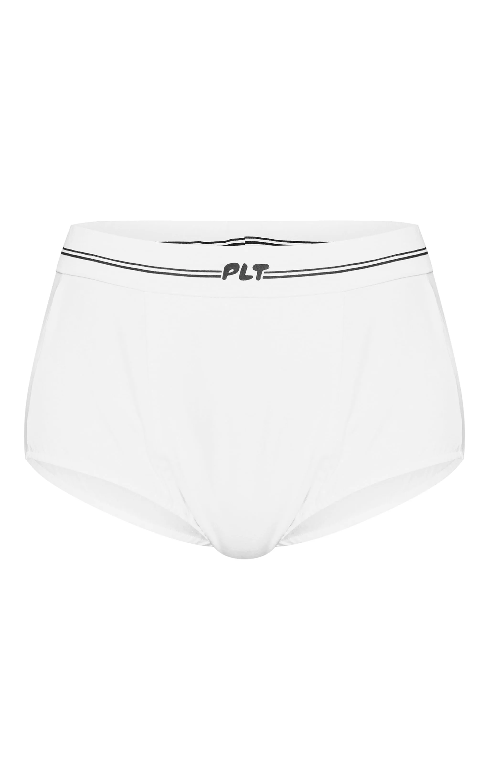PRETTYLITTLETHING White Tape High Waist Briefs sold by Pretty Little Thing product image thumbnail 5