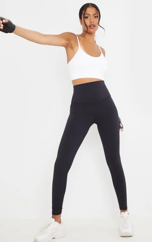 Tall  Black Sculpt High Waisted Gym Leggings sold by Pretty Little Thing