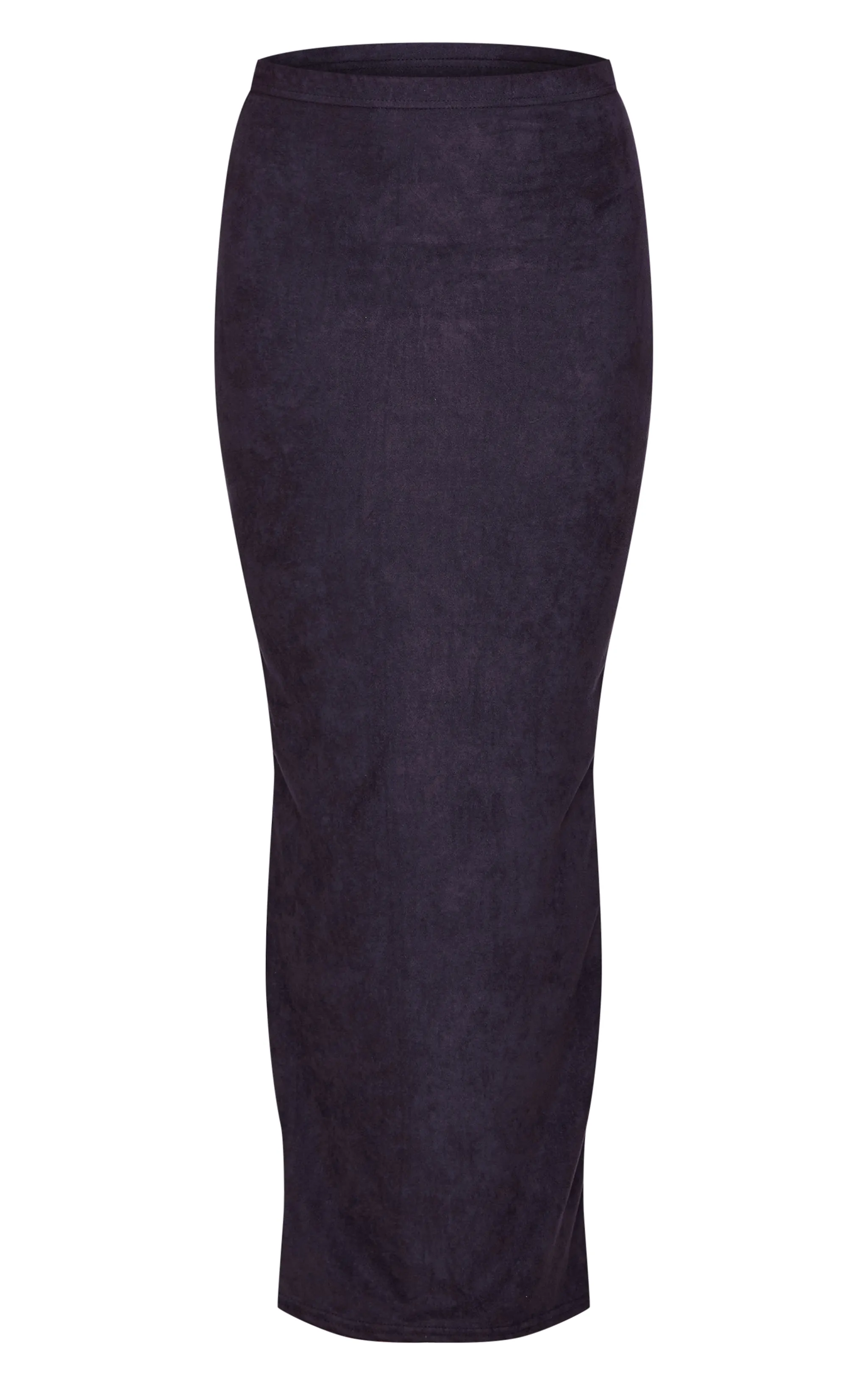 Black Faux Suede Midaxi Skirt sold by Pretty Little Thing product image thumbnail 5