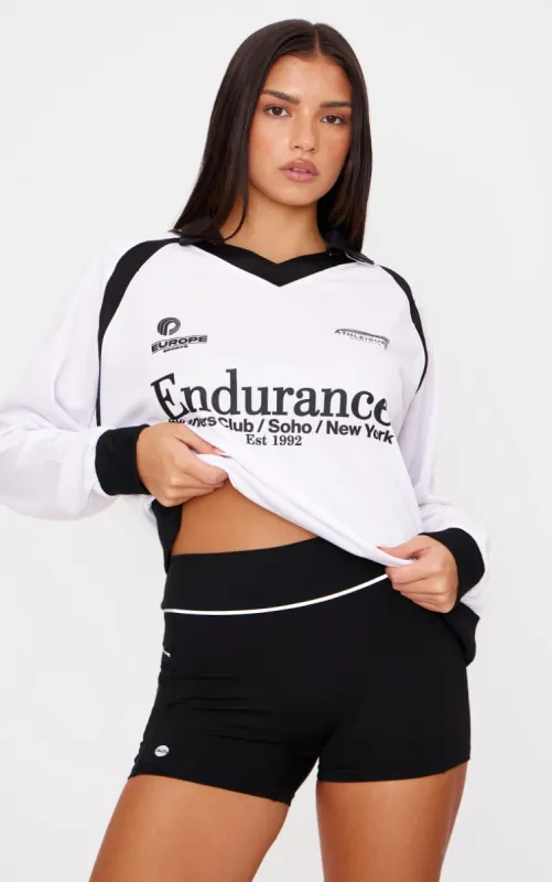 PLT RUN Black Sculpt Reflective Pocket Detail Running Shorts sold by Pretty Little Thing