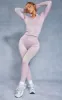 Dusty Pink Basic Seamless High Waist Gym Leggings sold by Pretty Little Thing