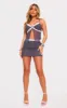 Charcoal Sheer Mesh Lace Trim Low Rise Micro Mini Skirt sold by Pretty Little Thing