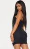 Shape Black Mesh Strappy Ruched Cut Out Dress sold by Pretty Little Thing