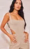 Stone Corset Cut Out Jumpsuit sold by Pretty Little Thing