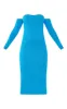 Cobalt Bardot Long Sleeve Knit Maxi Dress sold by Pretty Little Thing