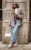 Mink Textured Wool Look Oversized Blazer sold by Pretty Little Thing
