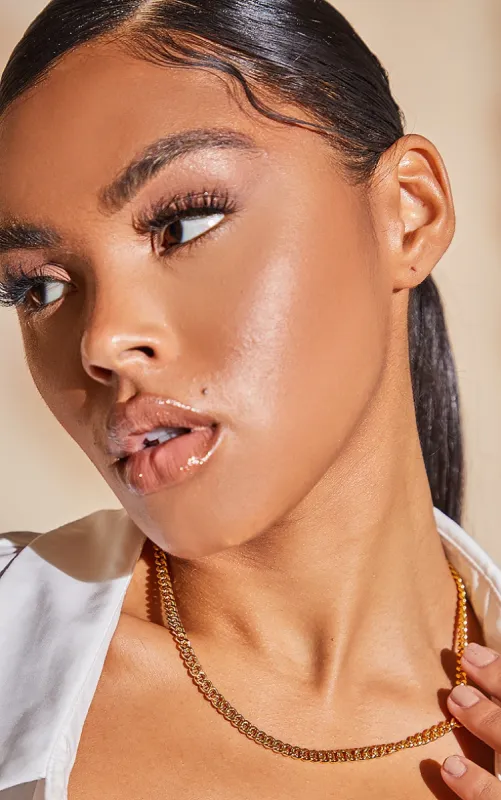 Real Gold Plated Dainty Curb Chain Necklace sold by Pretty Little Thing