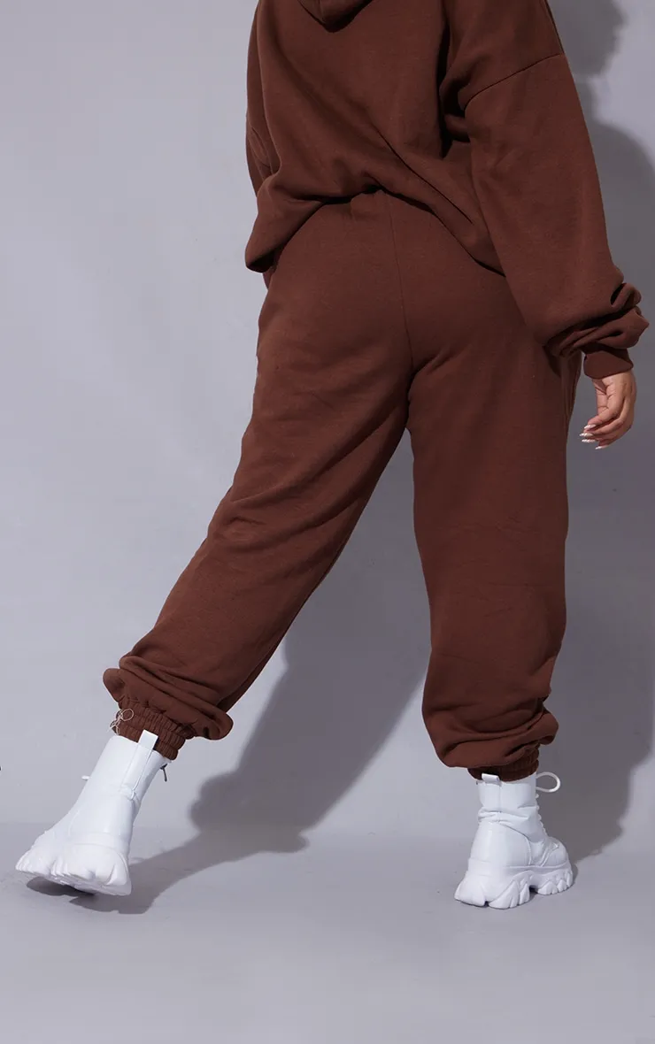 PRETTYLITTLETHING Plus Chocolate Slogan Print Joggers sold by Pretty Little Thing product image thumbnail 3