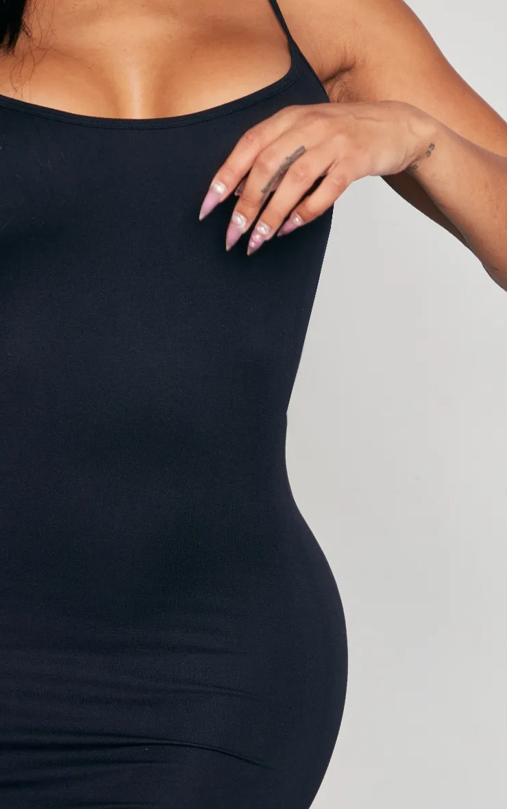 Shape Black Stretch Seamless Strappy Maxi Dress sold by Pretty Little Thing product image thumbnail 4