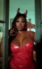 Plus Red Vinyl Corset Bodycon Dress sold by Pretty Little Thing