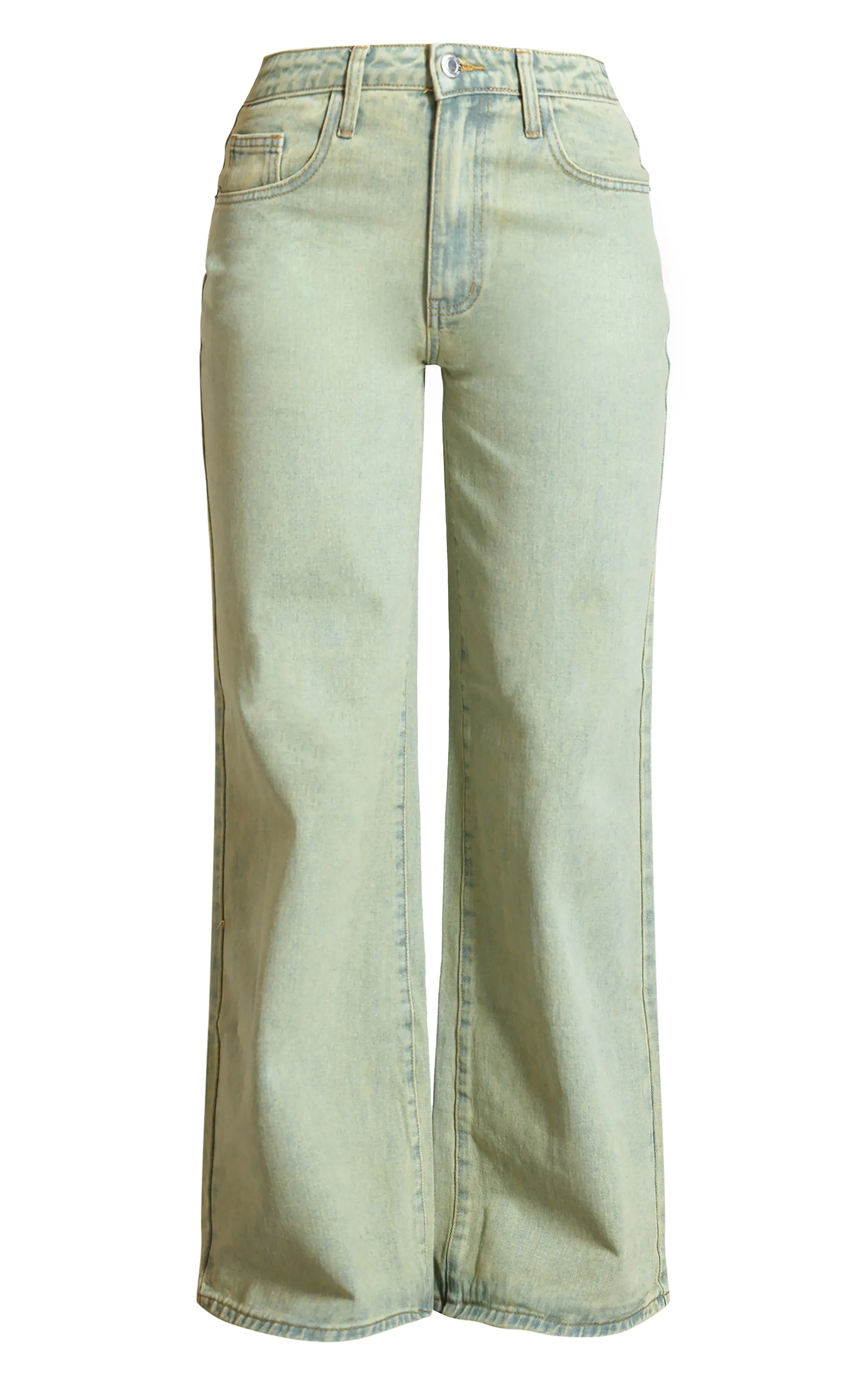 Vintage Wash Wide Leg Low Rise Jeans sold by Pretty Little Thing product image thumbnail 5