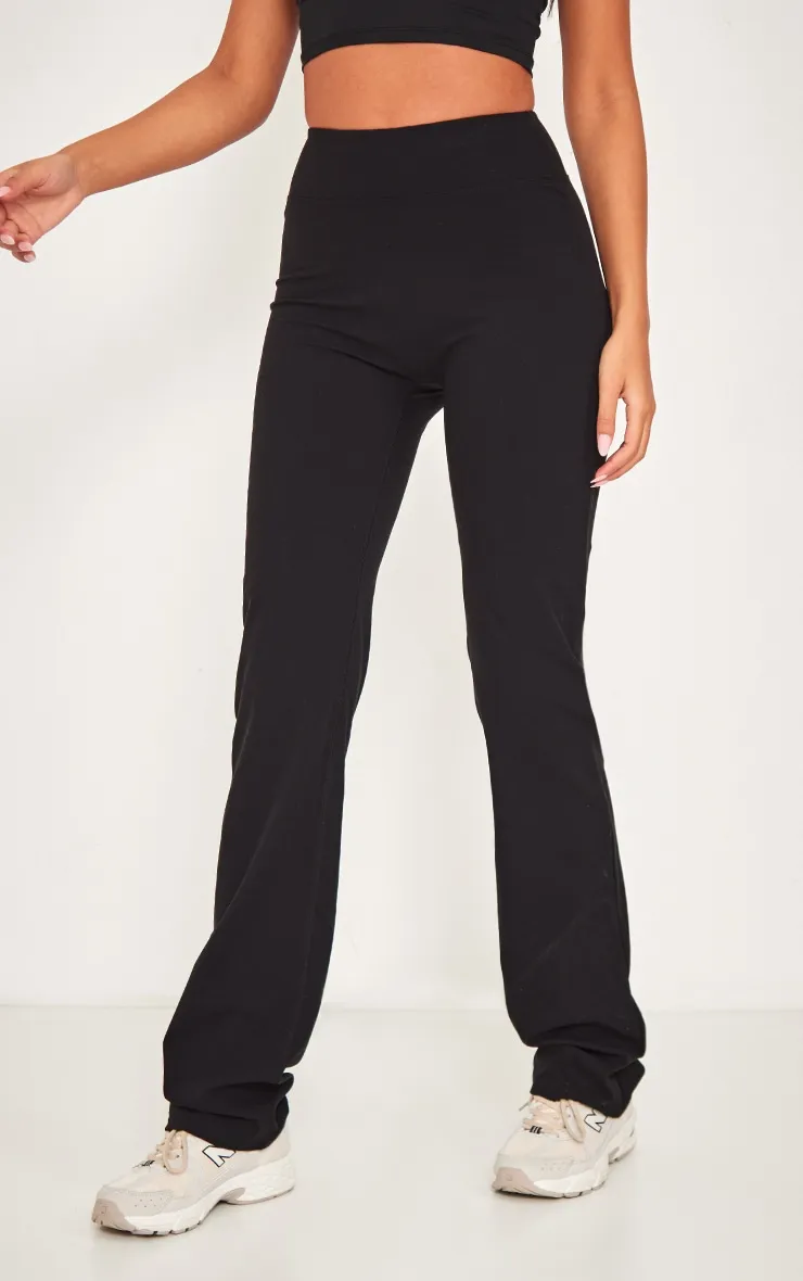 Tall Black Contour Sculpt Flared Trousers sold by Pretty Little Thing product image thumbnail 2