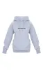 PRETTYLITTLETHING Petite Grey Marl Oversized Embroidered Hoodie sold by Pretty Little Thing