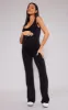 Maternity Black Knitted Square Neck Jumpsuit sold by Pretty Little Thing