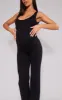Maternity Black Knitted Square Neck Jumpsuit sold by Pretty Little Thing