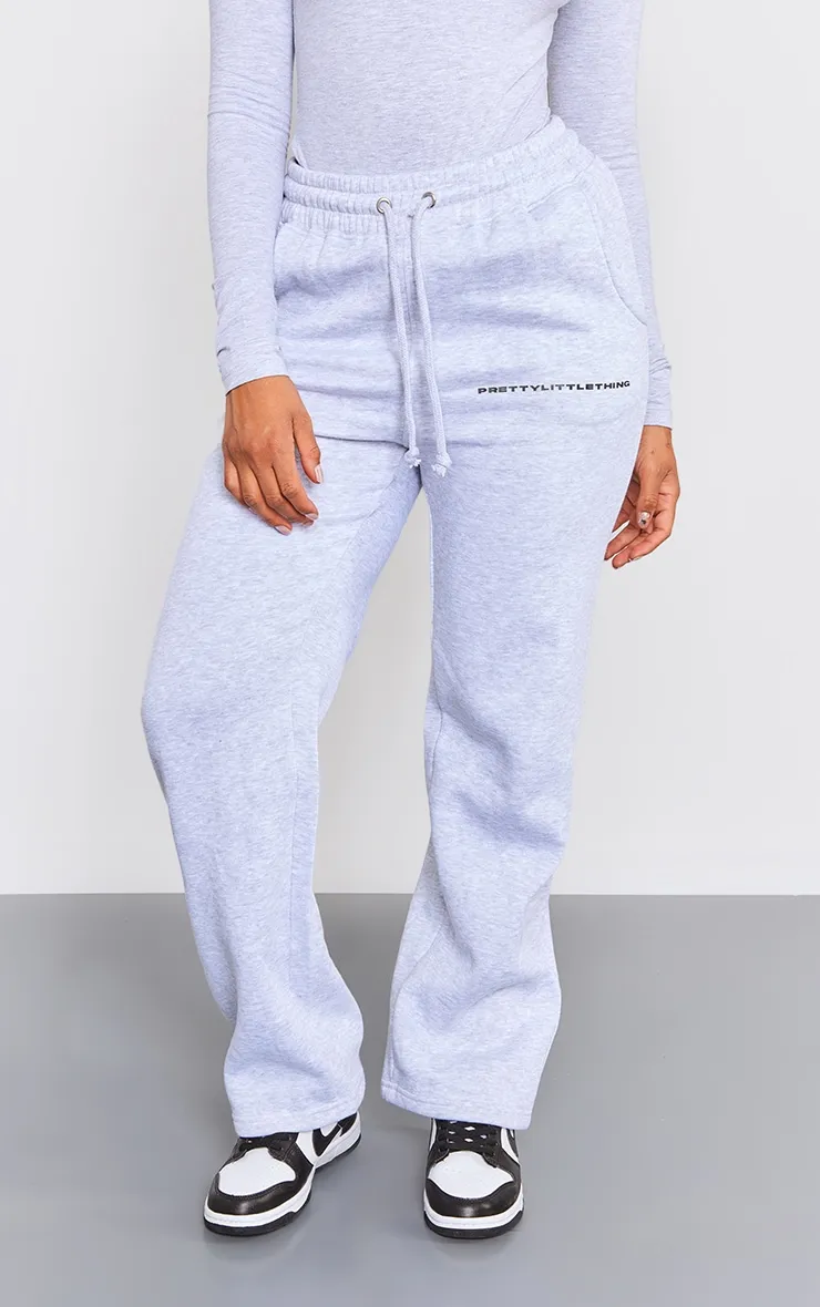 PRETTYLITTLETHING Ash Grey Logo Straight Leg Joggers sold by Pretty Little Thing product image thumbnail 2