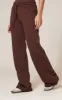 Brown Oversized Drawstring Wide Leg Joggers sold by Pretty Little Thing