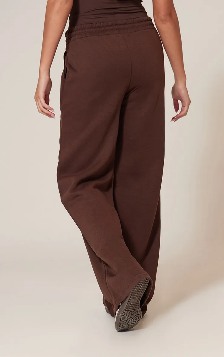Brown Oversized Drawstring Wide Leg Joggers sold by Pretty Little Thing product image thumbnail 3