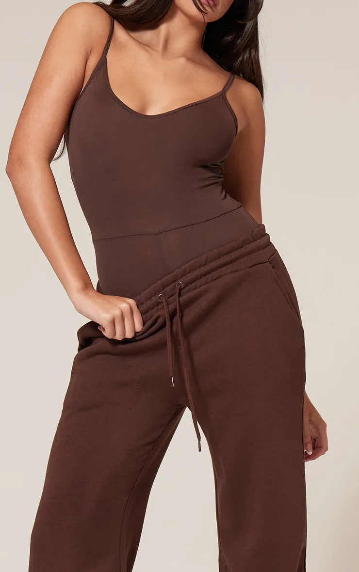 Brown Oversized Drawstring Wide Leg Joggers sold by Pretty Little Thing product image thumbnail 4
