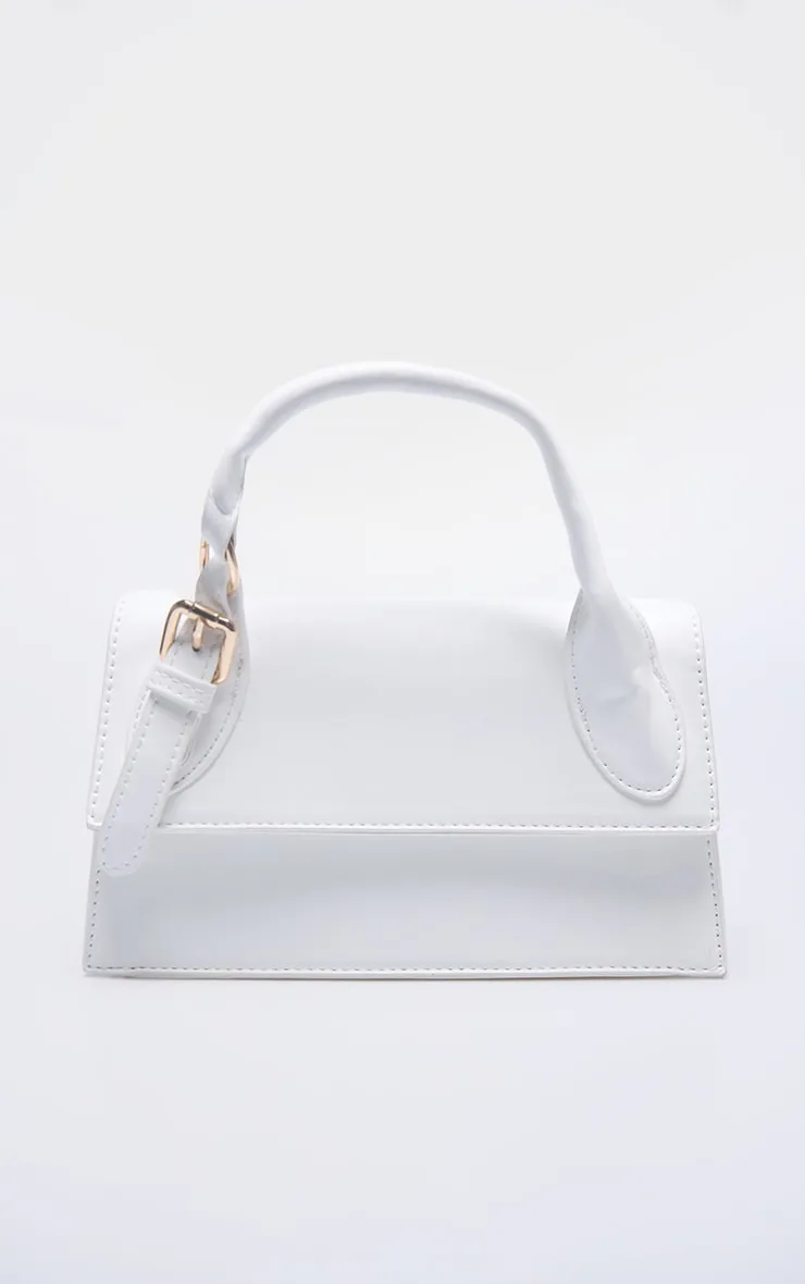 White Pu Rectangle Crossbody Bag sold by Pretty Little Thing product image thumbnail 2