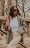  White Basic Ribbed Racer Vest sold by Pretty Little Thing
