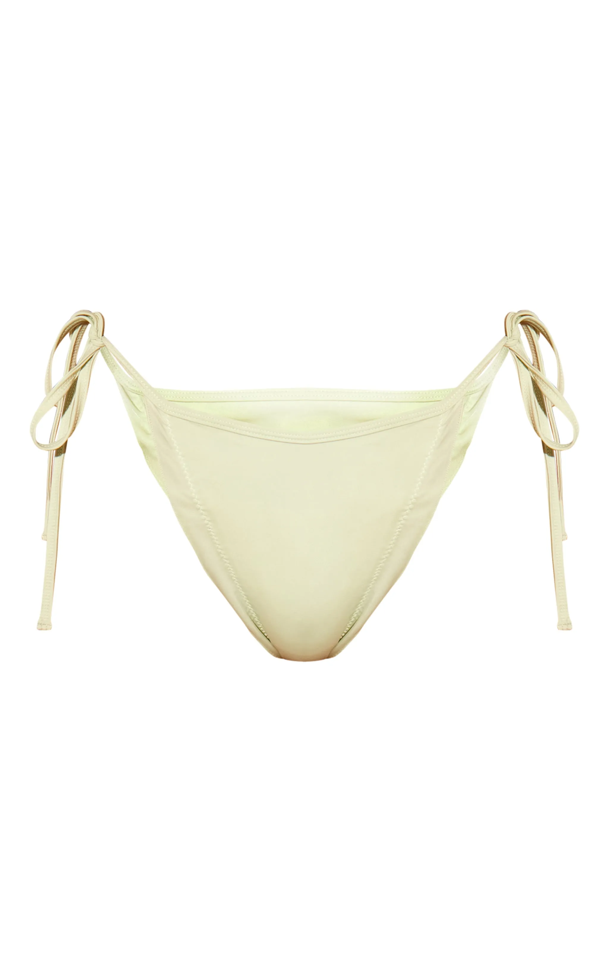 Sage Green Frill Edge Tie Side Bikini Bottoms sold by Pretty Little Thing product image thumbnail 5