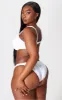 Plus White Ruched Underwired Bikini Top sold by Pretty Little Thing