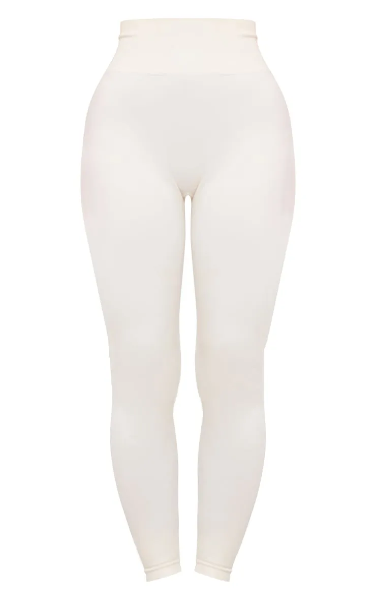 Bone Basic Seamless High Waist Gym Leggings sold by Pretty Little Thing product image thumbnail 5