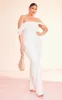 Plus Cream Dobby Mesh Corset Jumpsuit sold by Pretty Little Thing