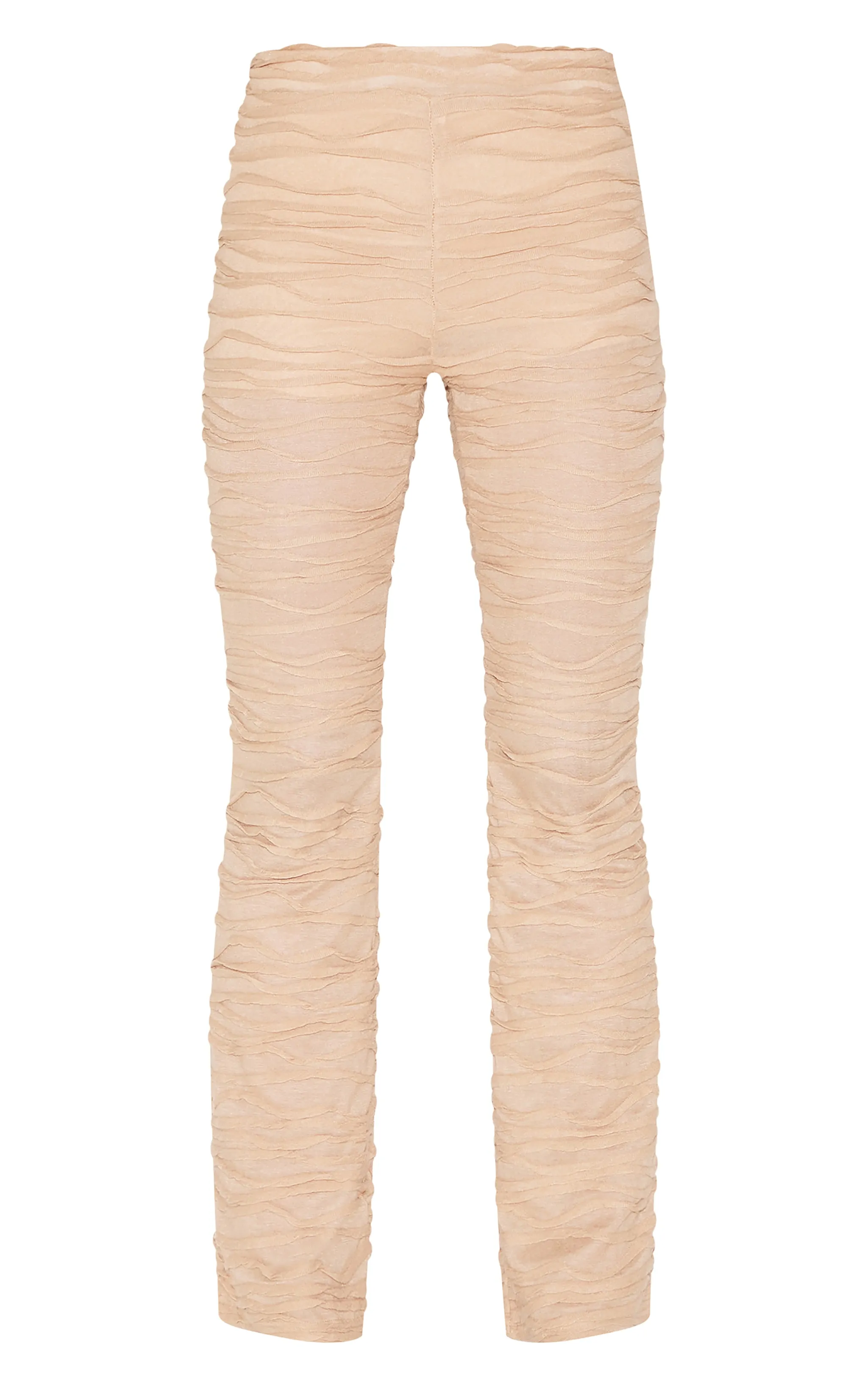 Stone Textured Jersey Straight Leg Trousers sold by Pretty Little Thing product image thumbnail 5