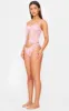 Pink Lace Open Front Corset Lingerie Set sold by Pretty Little Thing