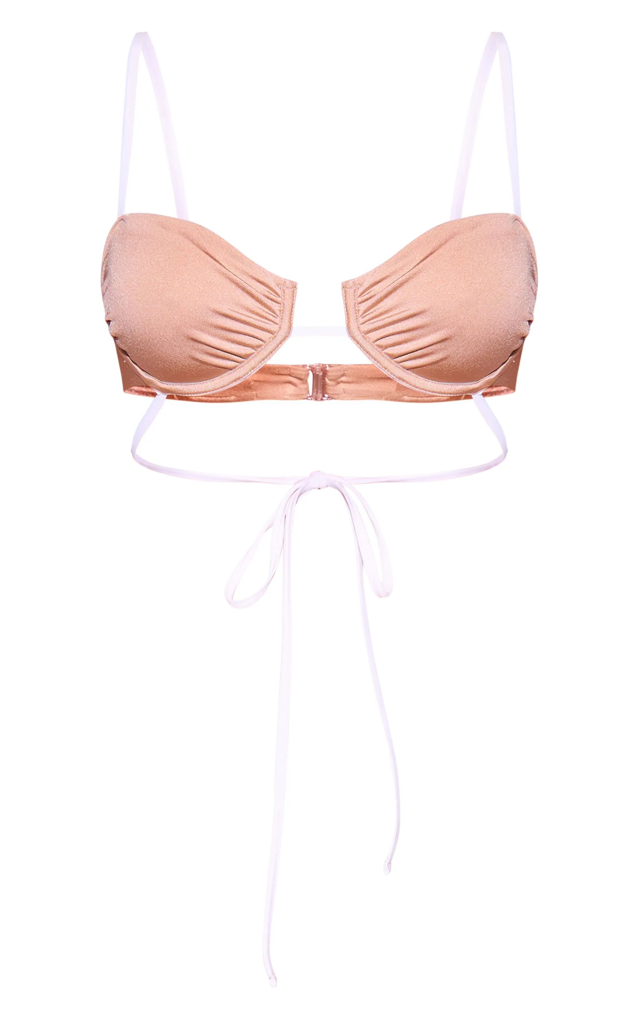 Gold High Waist Contrast Bikini Bottoms sold by Pretty Little Thing product image thumbnail 5