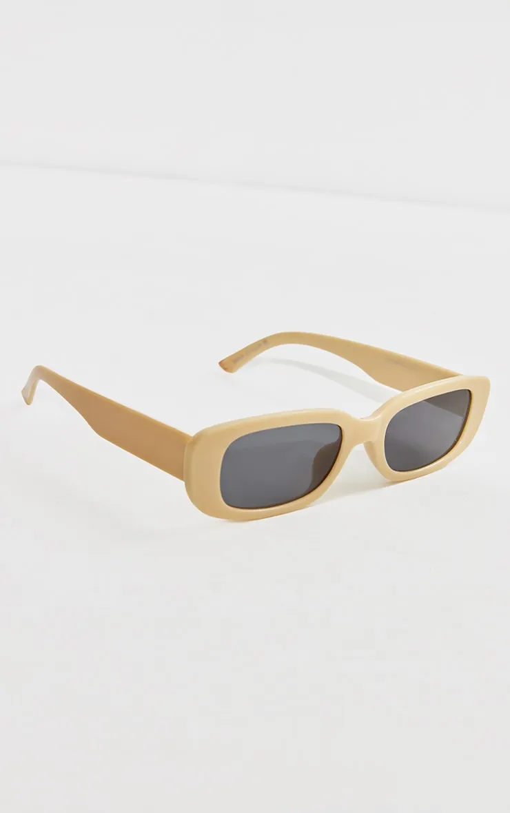 Yellow Slim Rectangular Sunglasses sold by Pretty Little Thing product image thumbnail 2