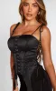 Black Hook And Eye Tie Side Corset sold by Pretty Little Thing
