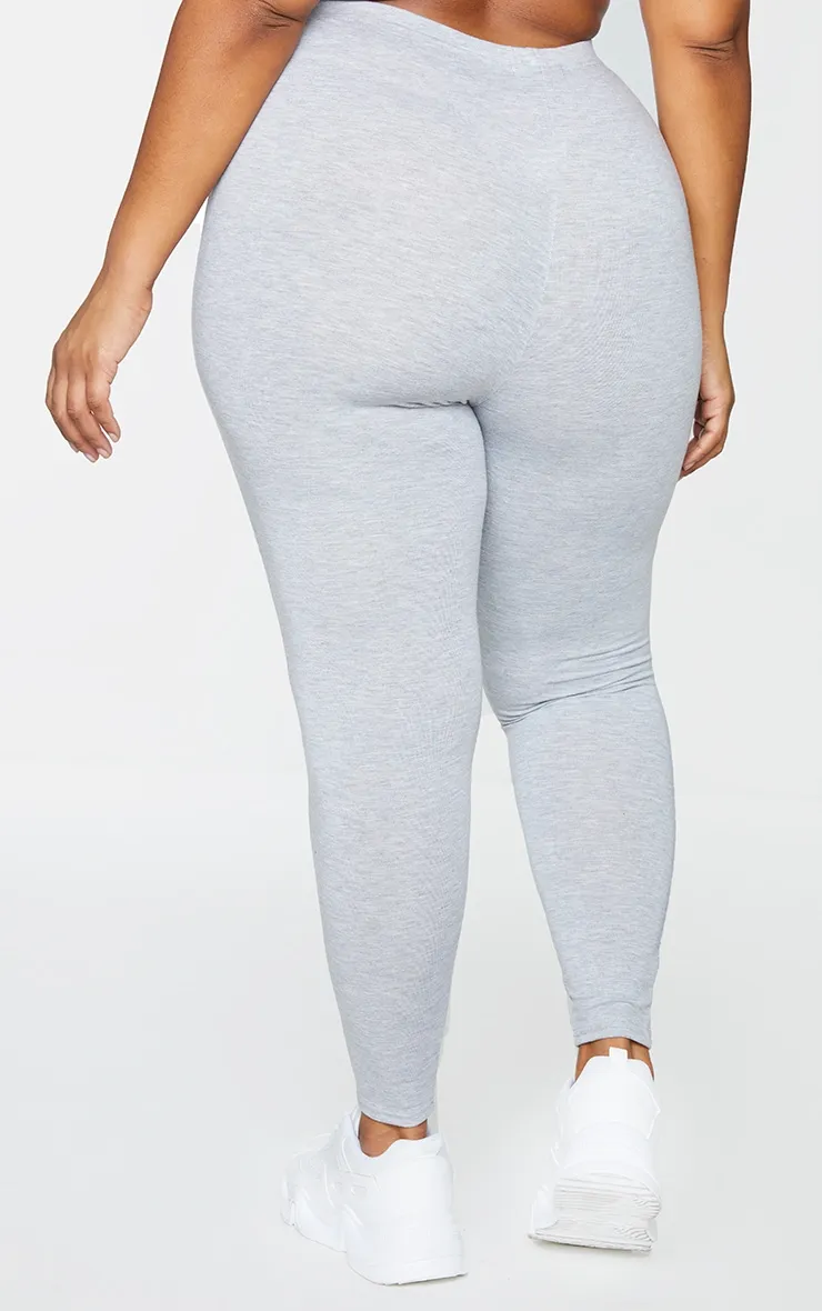 Plus Black and Grey Basic Jersey Legging 2 Pack sold by Pretty Little Thing product image thumbnail 3